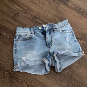 pacsun light washed jean shorts size 25